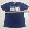 Delta Dr Who Police Public Call Box Blue Graphic T-Shirt Mens Size Medium*