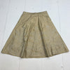 isda &amp; co Womens Gold Decorative Flare skirt size 8