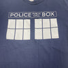 Delta Dr Who Police Public Call Box Blue Graphic T-Shirt Mens Size Medium*