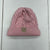 C.C Kid's Pink Fur Lined Cable Knit Beanie One Size
