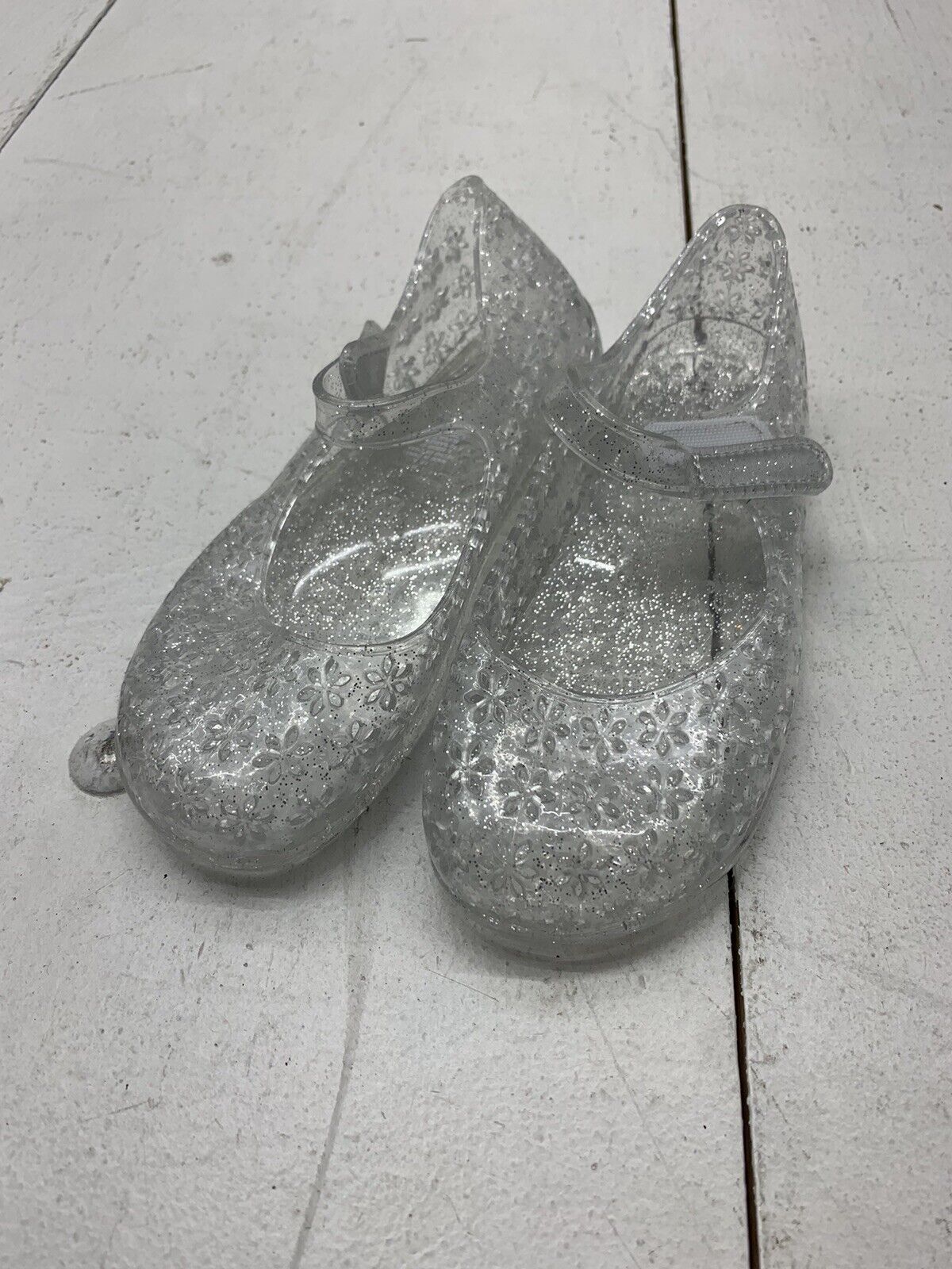 Old Navy Girls Slip On Clear Transparent Sandals Size 11