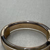 Michael Kors Clear &amp; Gold Resin Hinged Bangle Bracelet
