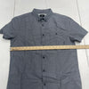 Quicksilver Gray Modern Fit Button Up Polo Mens Size Small