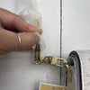 Michael Kors Jade Gusset Medium Clutch Crossbody White Embroidered Crossbody New