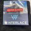 Winterlace Black Winter Gloves Adult One Size NEW