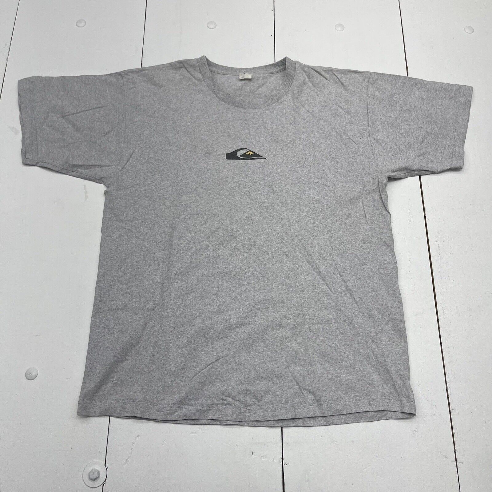 Vintage Quicksilver Gray Graphic Short Sleeve T Shirt Mens Size Large