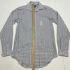 Tommy Hilfiger White Plaid Long Sleeve Button Up Mens Size Large New