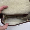 Dooney And Bourke All Weather Ivory &amp; Brown Vintage Small Crossbody Purse