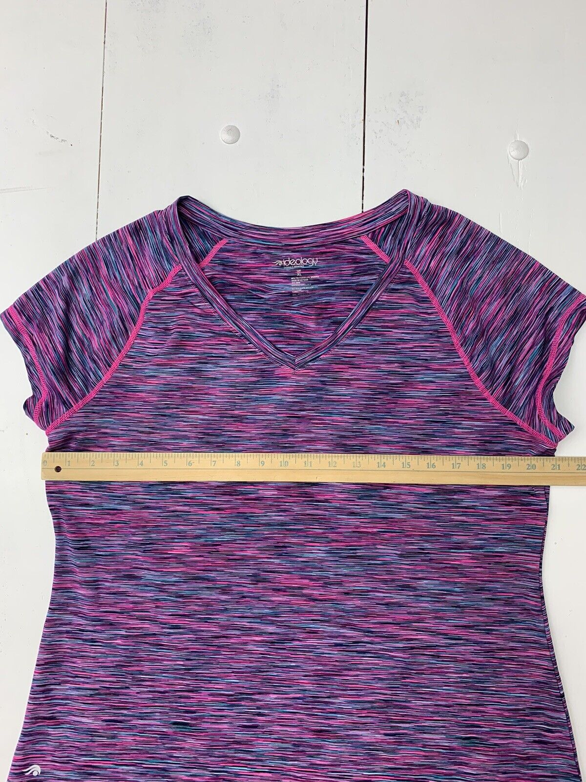 Ideology Womens Purple multicolor Athletic Short Sleeve Size XL - beyond  exchange