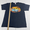 Vintage Fruit Of The Loom Heavyweight Black Graphic Car T Shirt Adults Large