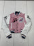 Ashy To Klassy Womens Pink cropped Letterman Coat Size XS