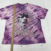 Vintage Jimmy Hendrix Purple Tie Dye Graphic Short Sleeve T Shirt XL