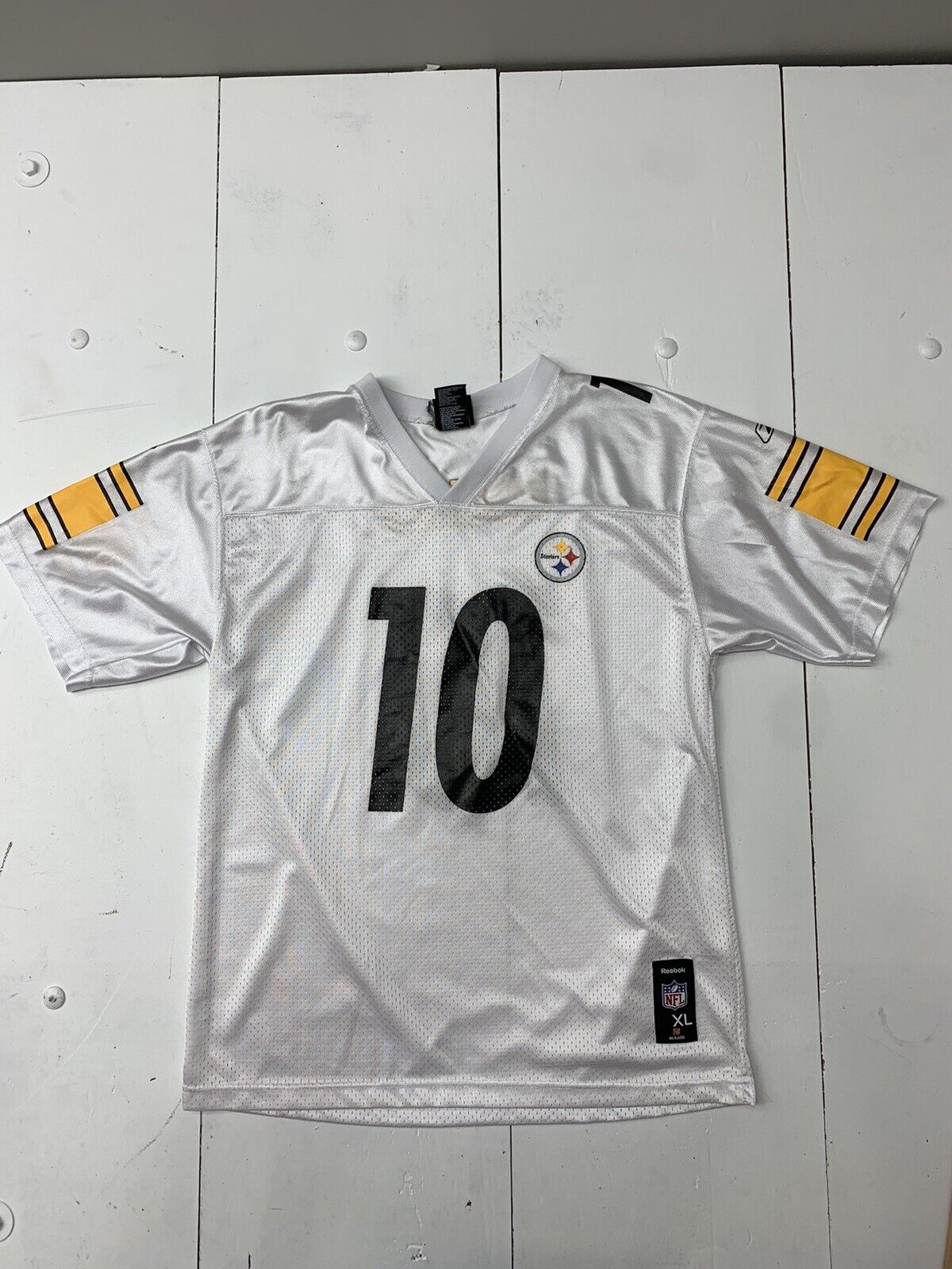 Pittsburgh Steelers Santanio Holmes Away Jersey Boys Size XL