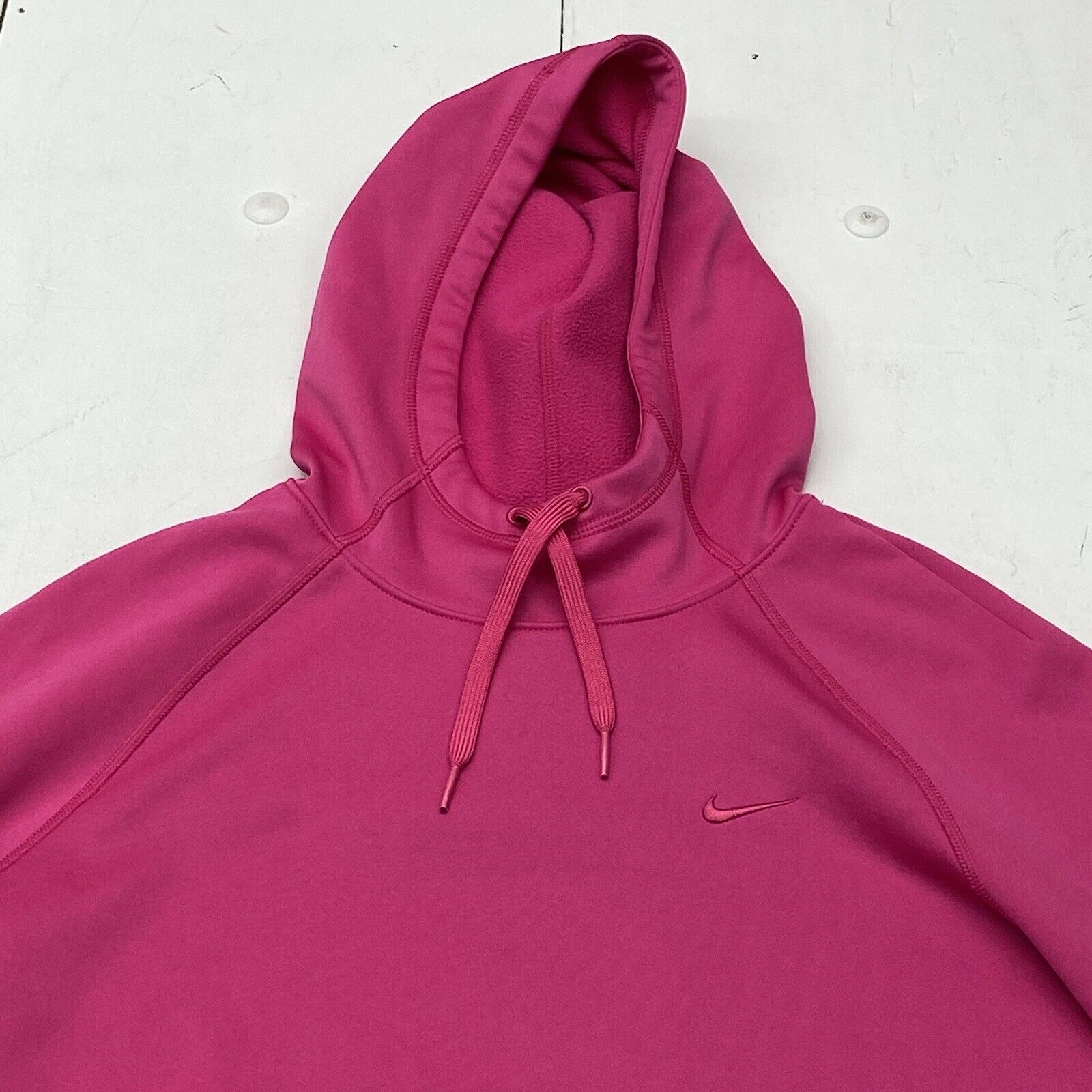 Nike Therma Fit Pink Logo Long Sleeve Hoodie Sweatshirt Women Size Sma -  beyond exchange