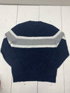 Old Navy Mens Blue Grey White Striped Pullover Sweater Size Large