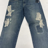 Lauren Ralph Lauren Relaxed Taper Lace Patchwork Jeans Women’s 6 New