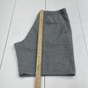 Puma Gray Embossed Logo Fleece Sweatpant Shorts Mens Size XL