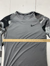 Nike Drifit Mens Grey Camouflage Sleeve Athletic Shirt Size Medium