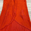 Shae Boutique Orange Cape Poncho Cardigan Sweater Women Size L NEW
