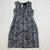 Teri Jon Womens grey multicolor floral sleeveless dress size 14