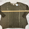 Daytrip Buckle Olive Green Long Sleeve Ribbed Shirt Women’s Size Large