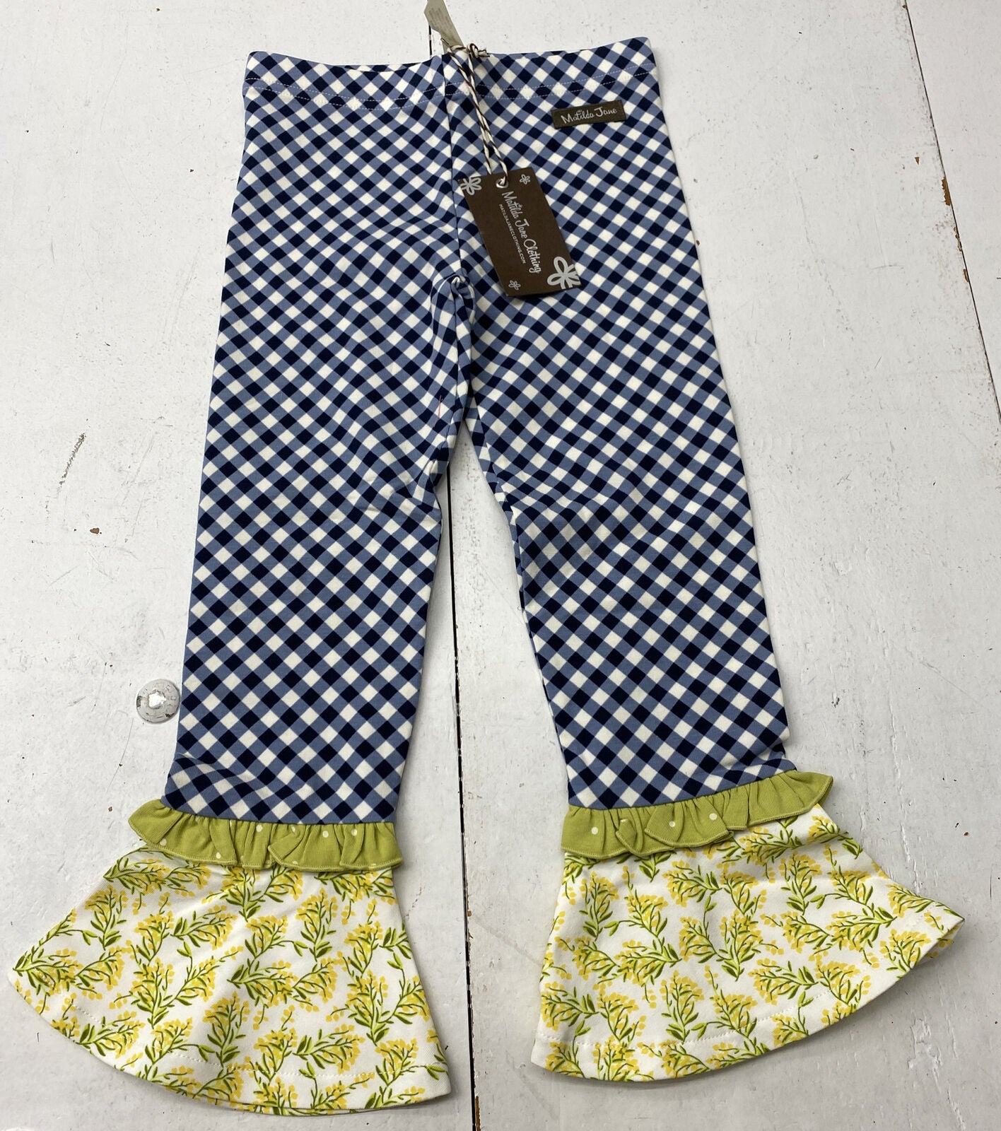 Matilda Jane Clothing Girl's Ruffle Pants Blue Size 4 New - beyond