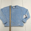 Athleta Girls Blue Feelin Great Plush Sweatshirt Youth Size Large New $65