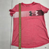 Under Armour Pink Loose Fit Heatgear Short Sleeve T-Shirt Girls Size X-Large