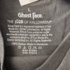 Ghost Face Halloween Black Short Sleeve T-Shirt Graffiti Painting Adult Size L N