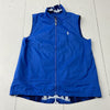 Polo Ralph Lauren Golf Blue Reversible Zip Up Vest Women Size L