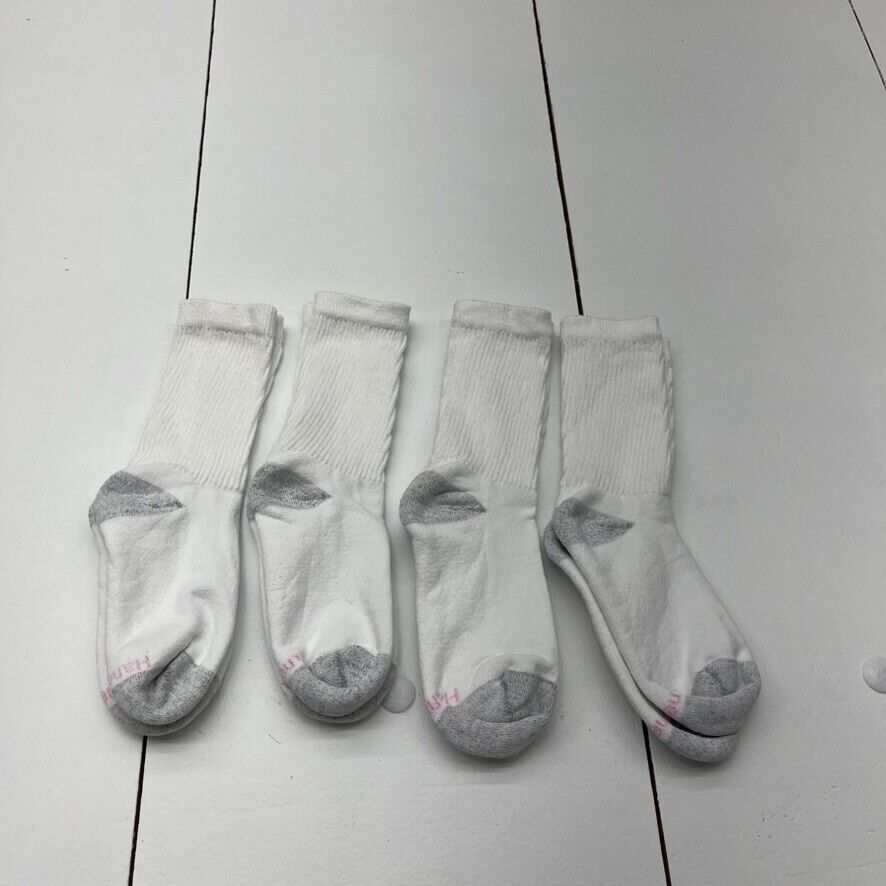 Hanes Ladies Crew Socks White