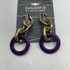 Sugarfix By Baublebar Gold Purple Chain Dangle Earrings New