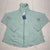 Market & Spruce Mavian Hi Low Hooded Zip Up Jacket Mint Blue Women’s 1X New