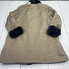 Peri Luxe Brown Tan Reversible Fur Linned Coat Insert Women’s Size XL
