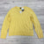 Saks Fifth Avenue Yellow Cashmere Pullover V-Neck Sweater Women Size XL NEW