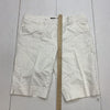 Lafayette 148 Womens White Shorts Size 14