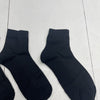 October Elf Black Ankle Thin Crew Socks Mens 6 Pack OS New