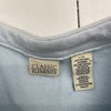 Vintage Classic Elements Blue Christmas Button Front Sweater Women’s Size L