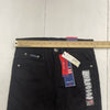 Phat Farm Black Moto Skinny Jeans Youth Boys Size 12 New