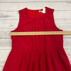 Madewell Red Silk Shirred Dress Women’s Size Small 03501