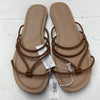 Old Navy Brown Faux Leather Strappy Knotted Sandals Women’s Size 11 New