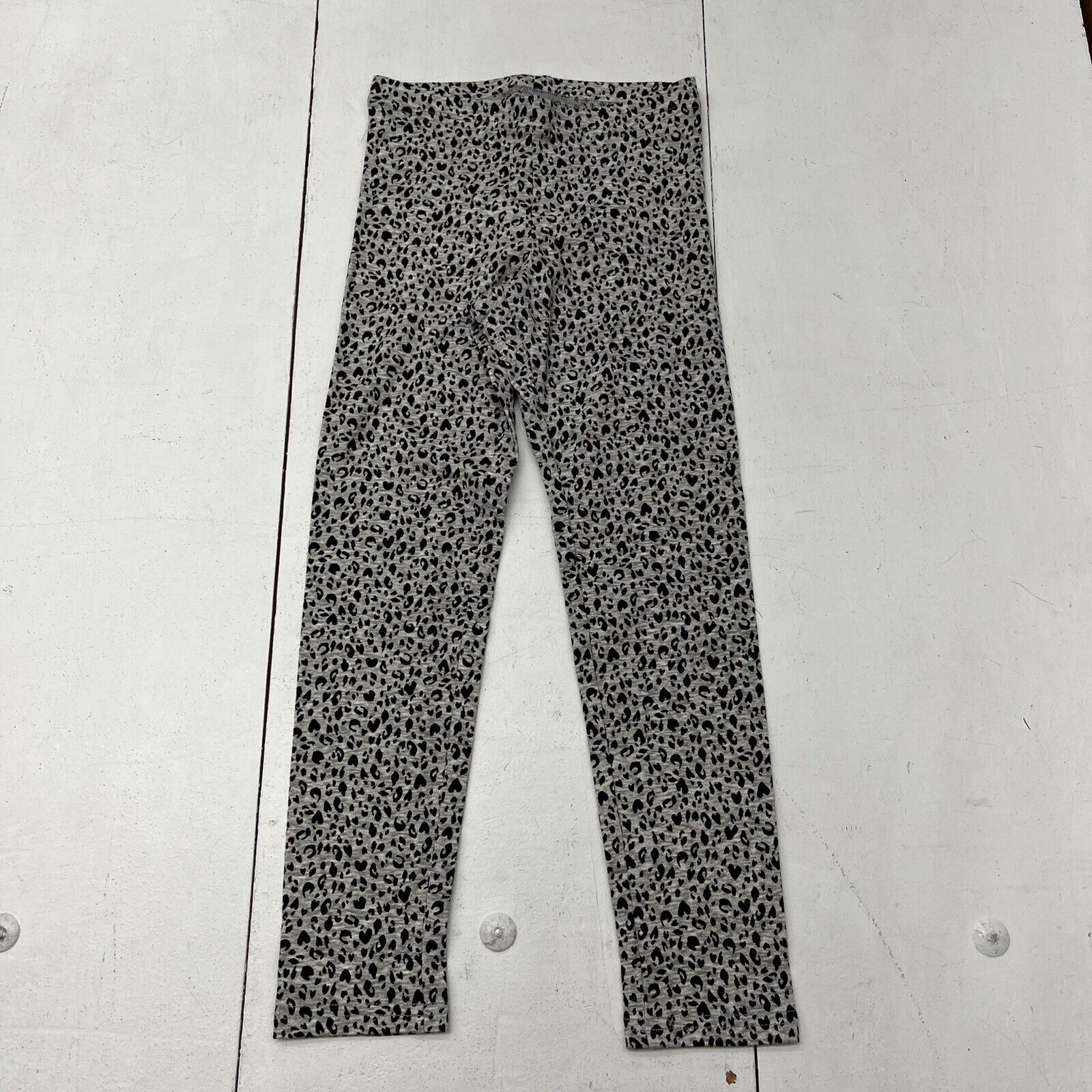Old Navy Gray Cheetah Print Built In Tough Leggings Girls Size Small NEW
