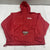 Ultra Club Hershey Take 5 Red Windbreaker Pullover Jacket Size Large
