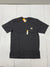 Carhartt Mens Grey 1/4 Button Short Sleeve Shirt Size medium