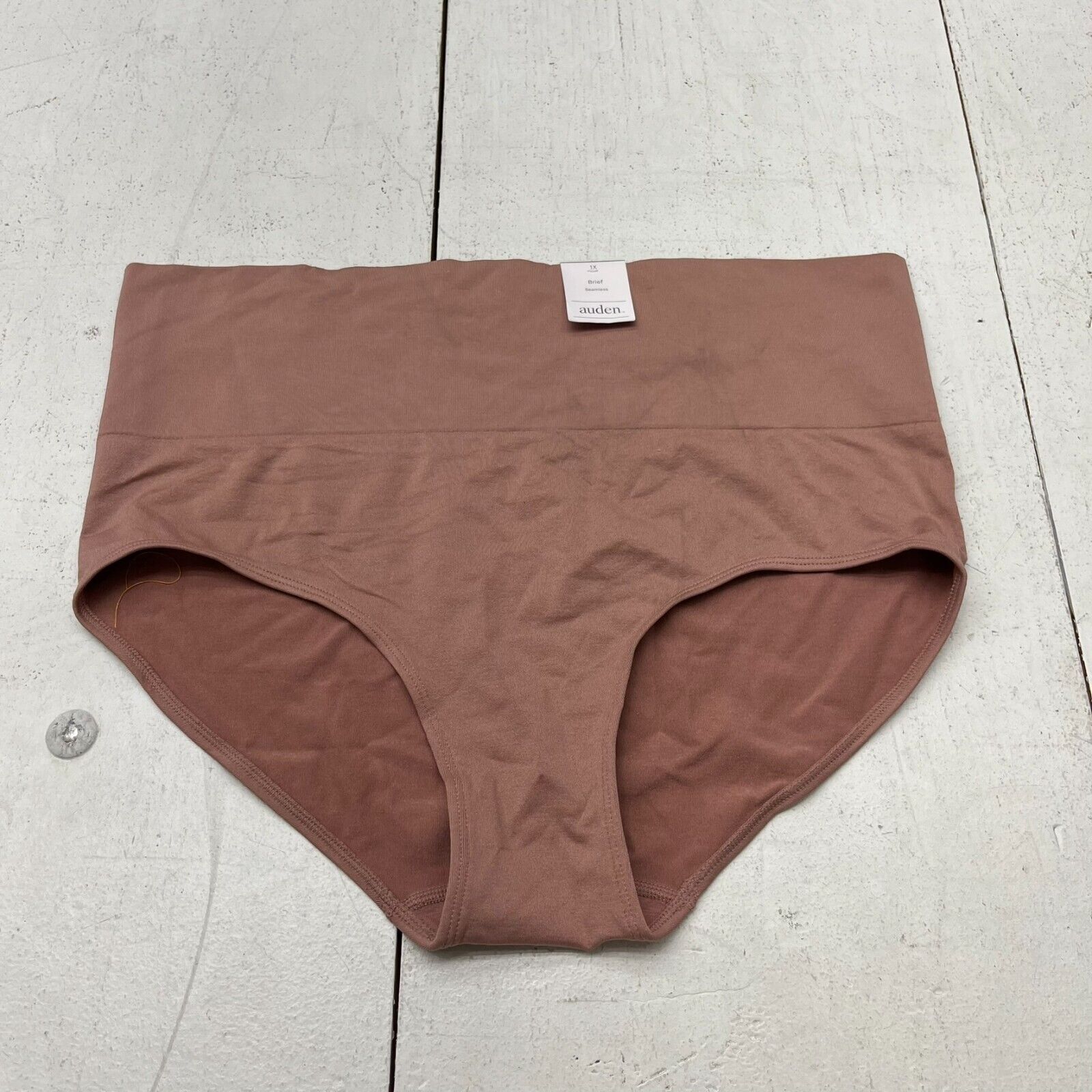 Auden Rust Seamless Brief Underwear Women's Size 1X NEW