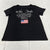 Shein Black “We The People” Short Sleeve V-Neck T-Shirt Women’s Size XL NEW