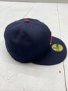Boston Red Sox New Era Navy Red 59Fifty MLB Fitted Hat Size 7 3/8 New