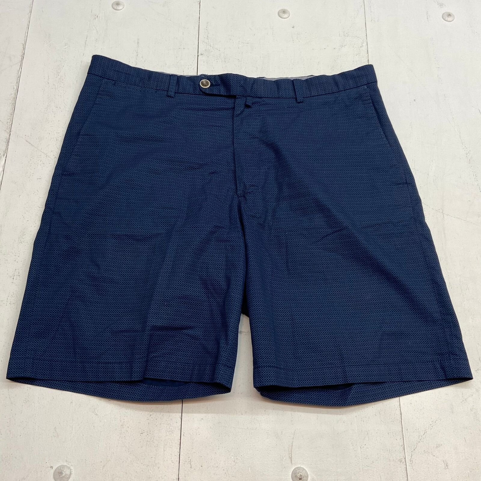 Peter Millar Navy Chino Cotton Shorts Men Size 36