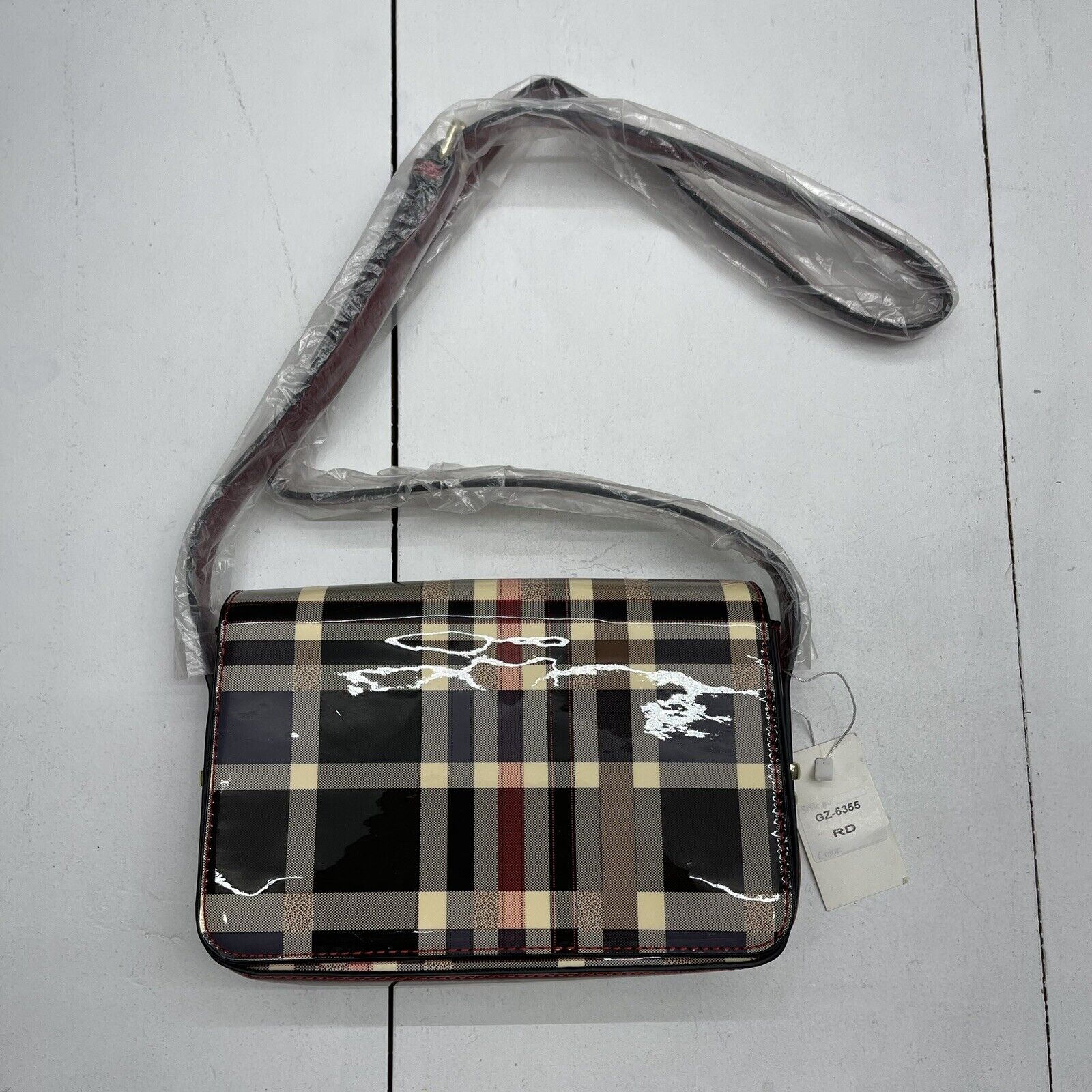 Coach Crossbody Pouch in Plaid Print Leather | Brixton Baker
