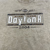 Harley Davidson Beige Acid Wash Daytona Bike Week 2004 T Shirt Mens Size Large